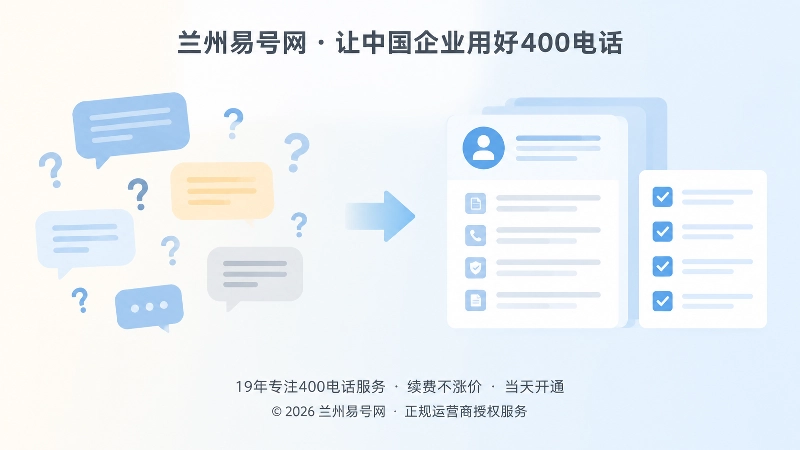 通知与确认对比的400电话变更管理插画