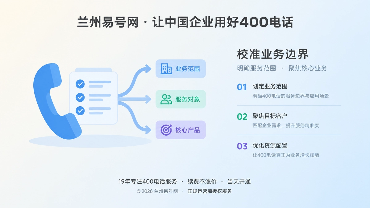 2026年400电话避坑指南：先校准服务边界再上线